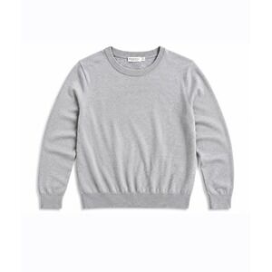Suitsupply Mens XXL Light Gray 100% Merino Wool Crewneck Sweater Knit Top